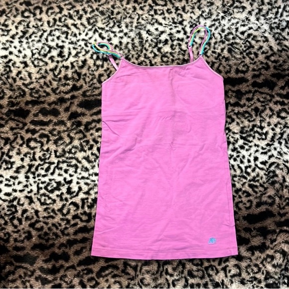 Aèropostale Cami with Built In Bra and Adjustable Tri-Colored Spaghetti Straps - Picture 2 of 4